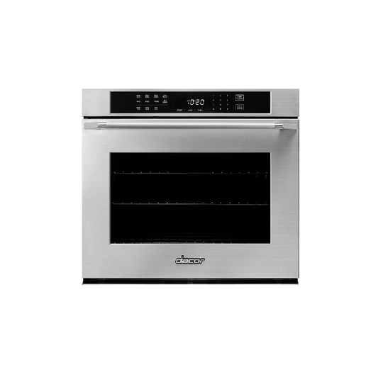 Dacor HWO130FS Heritage 30" Single Wall Oven, Silver Stainless Steel With Flush Handle