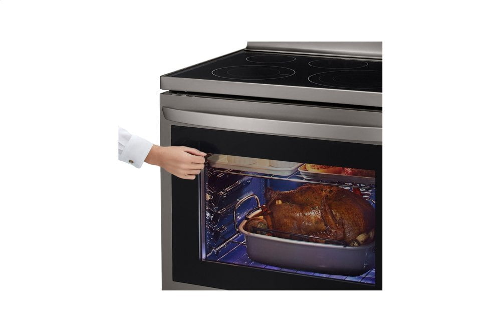 Lg LREL6325D 6.3 Cu Ft. Smart Wi-Fi Enabled True Convection Instaview® Electric Range With Air Fry