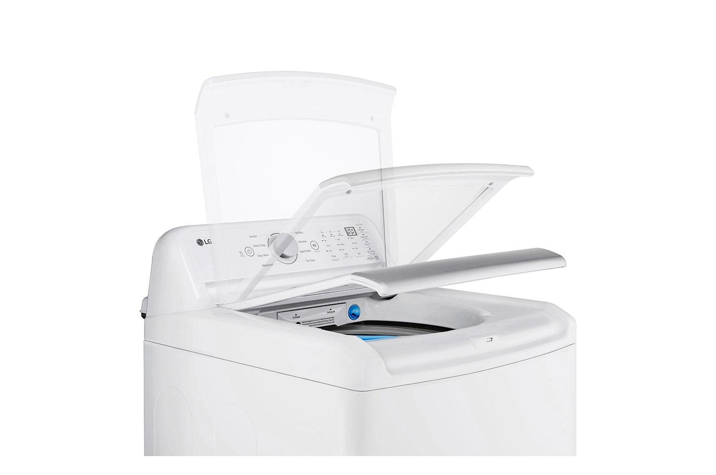 Lg WT7155CW 4.8 Cu. Ft. Mega Capacity Top Load Washer With 4-Way&#8482; Agitator & Turbodrum&#8482; Technology
