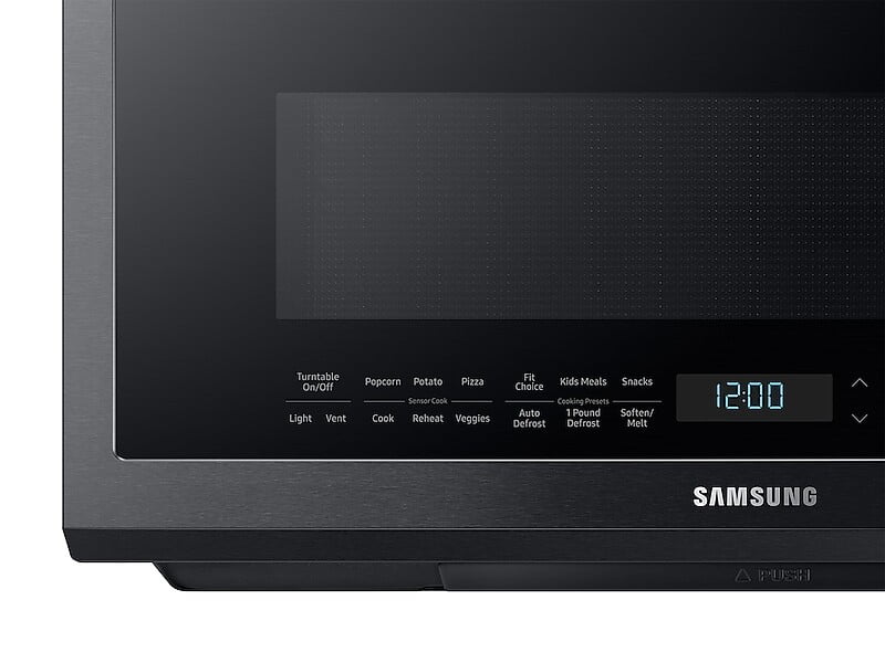 Samsung ME21M706BAG 2.1 Cu. Ft. Over-The-Range Microwave With Sensor Cooking In Fingerprint Resistant Black Stainless Steel