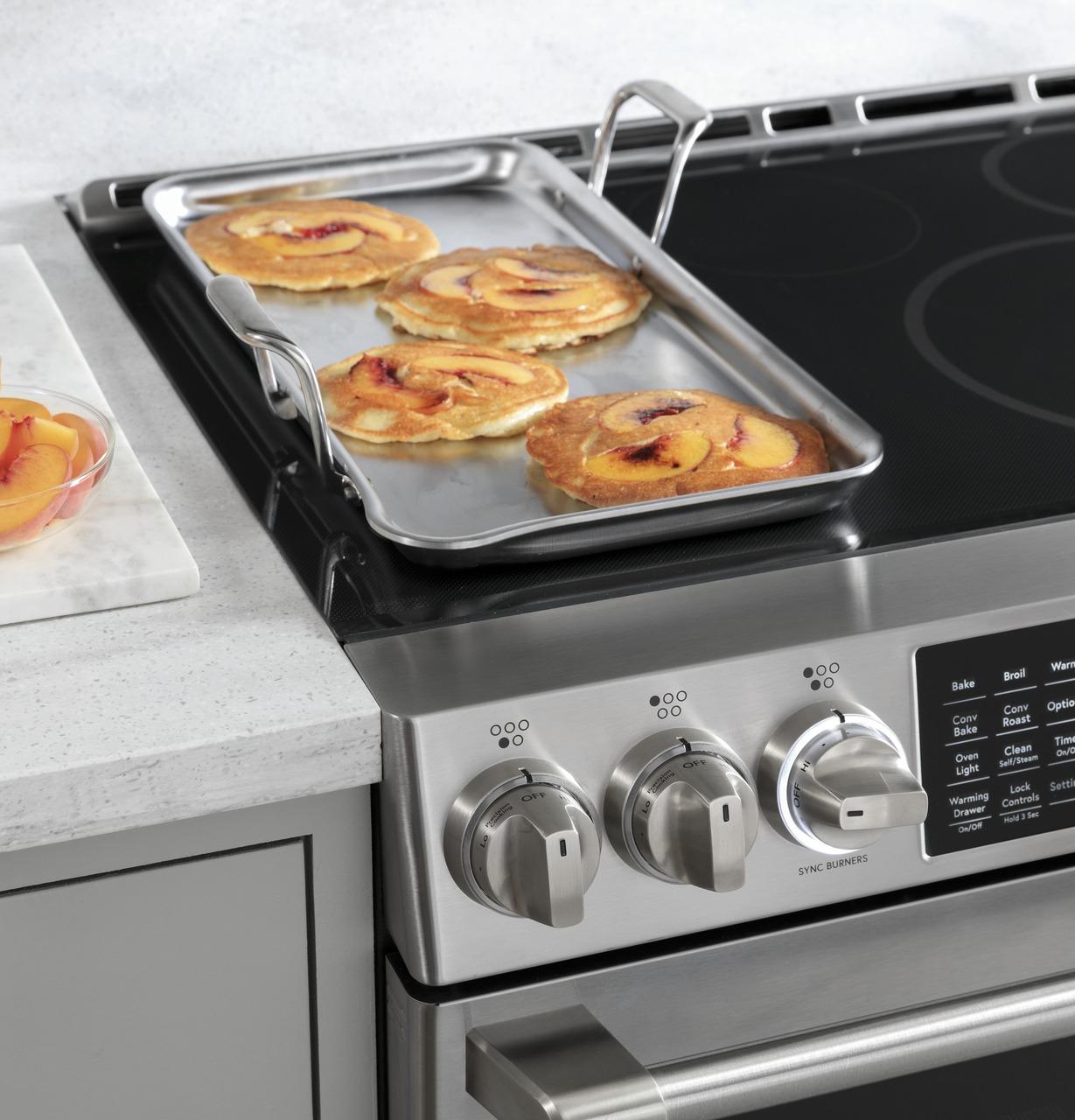 Cafe CHS90XP2MS1 Café™ 30" Smart Slide-In, Front-Control, Induction And Convection Range With In-Oven Camera