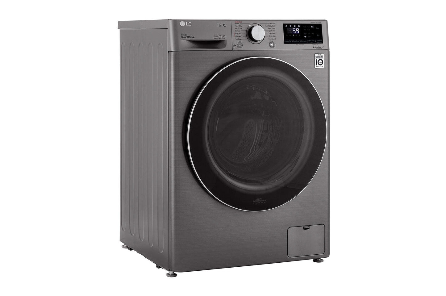 Lg WM1455HVA 2.4 Cu.Ft. Smart Wi-Fi Enabled Compact Front Load Washer With Built-In Intelligence