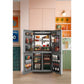 Cafe CAE28DM5TS5 Café™ Energy Star® 27.4 Cu. Ft. Smart Quad-Door Refrigerator In Platinum Glass With Dual-Dispense Autofill Pitcher