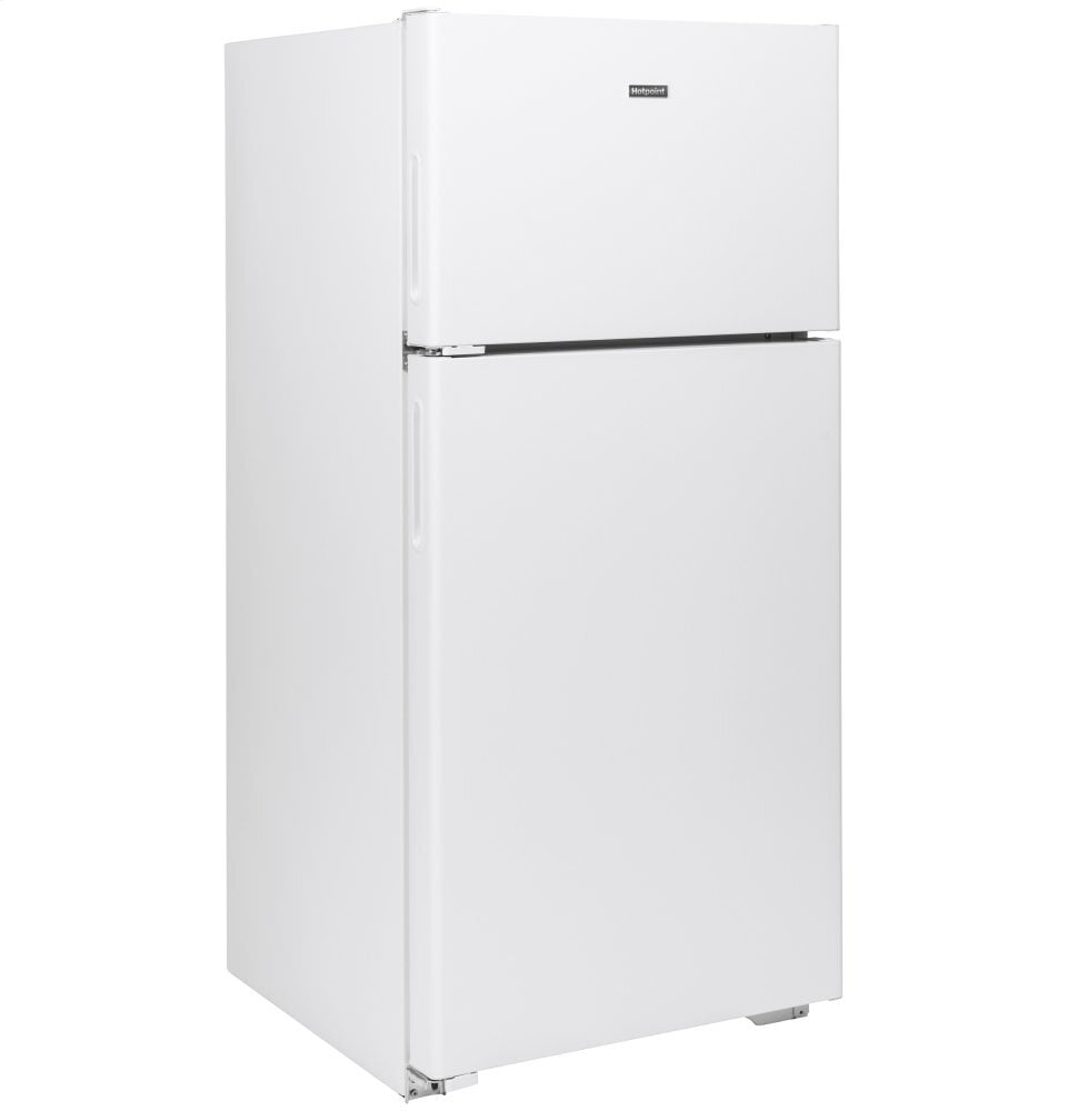 Hotpoint HPS16BTNLWW Hotpoint® 15.6 Cu. Ft. Recessed Handle Top-Freezer Refrigerator