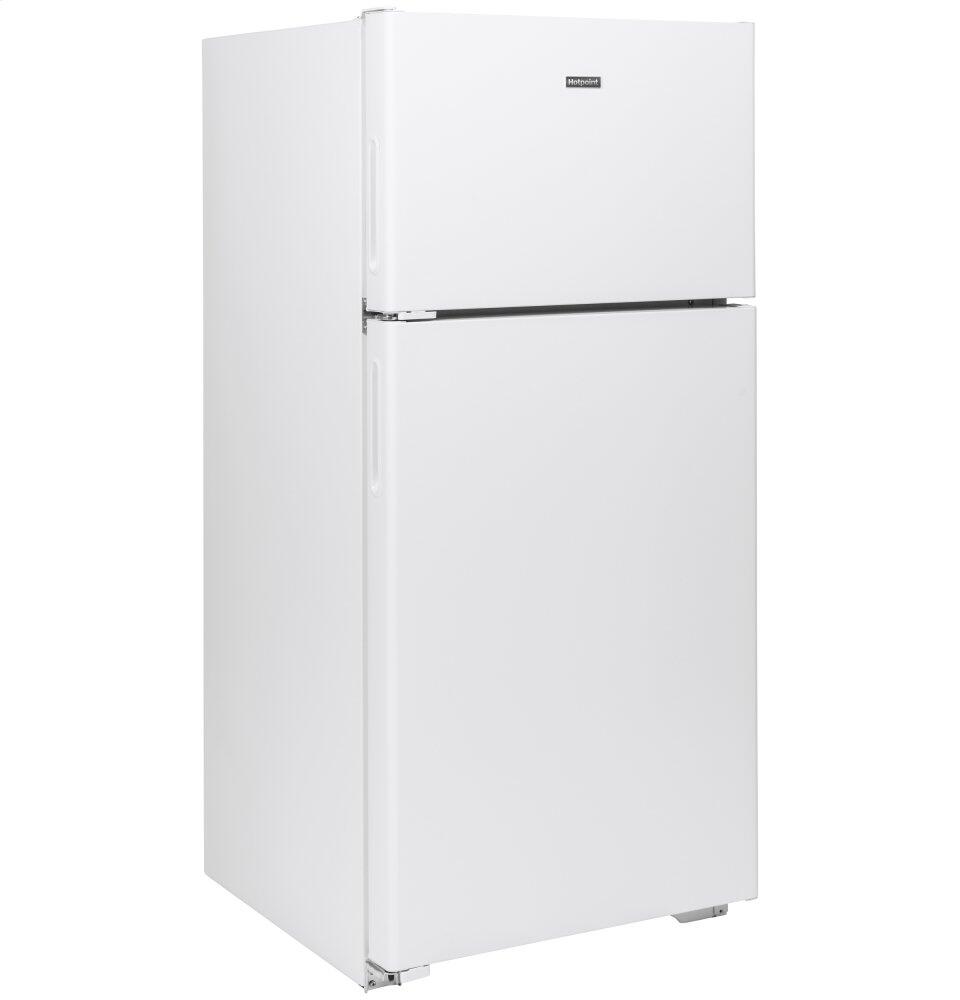 Hotpoint HPE16BTNLWW Hotpoint® Energy Star® 15.6 Cu. Ft. Recessed Handle Top-Freezer Refrigerator
