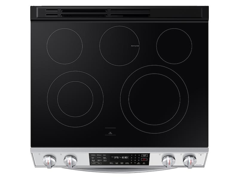 Samsung NE63CB831512 Bespoke 6.3 Cu. Ft. Smart Slide-In Electric Range With Air Fry & Convection In White Glass