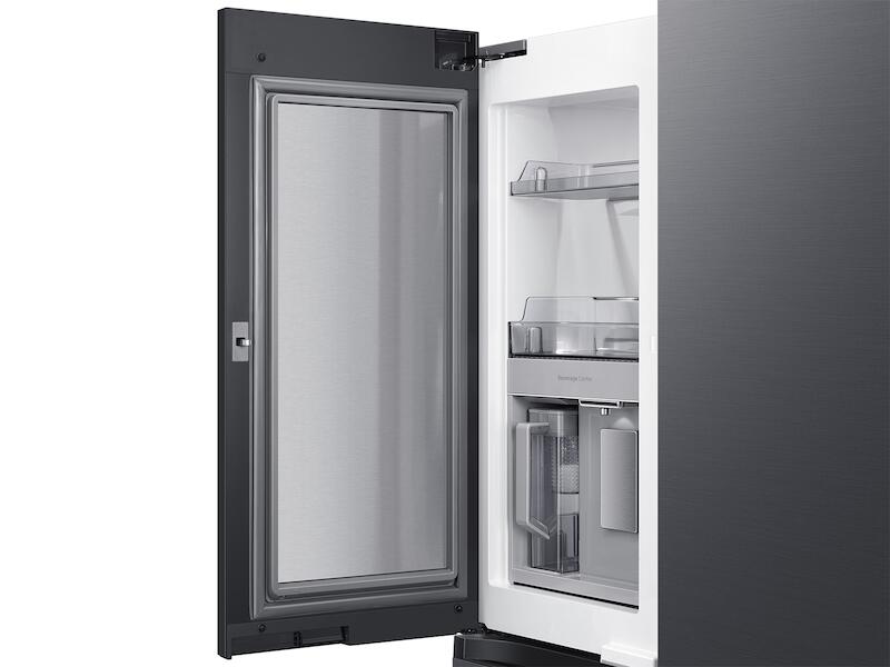Samsung RF29A9675MT 29 Cu. Ft. Smart Bespoke 4-Door Flex&#8482; Refrigerator With Customizable Panel Colors In Matte Black Steel