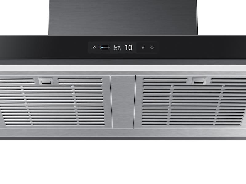 Samsung NK30CB700W33 30" Bespoke Smart Wall Mount Hood With Lcd Display In Clean Deep Charcoal