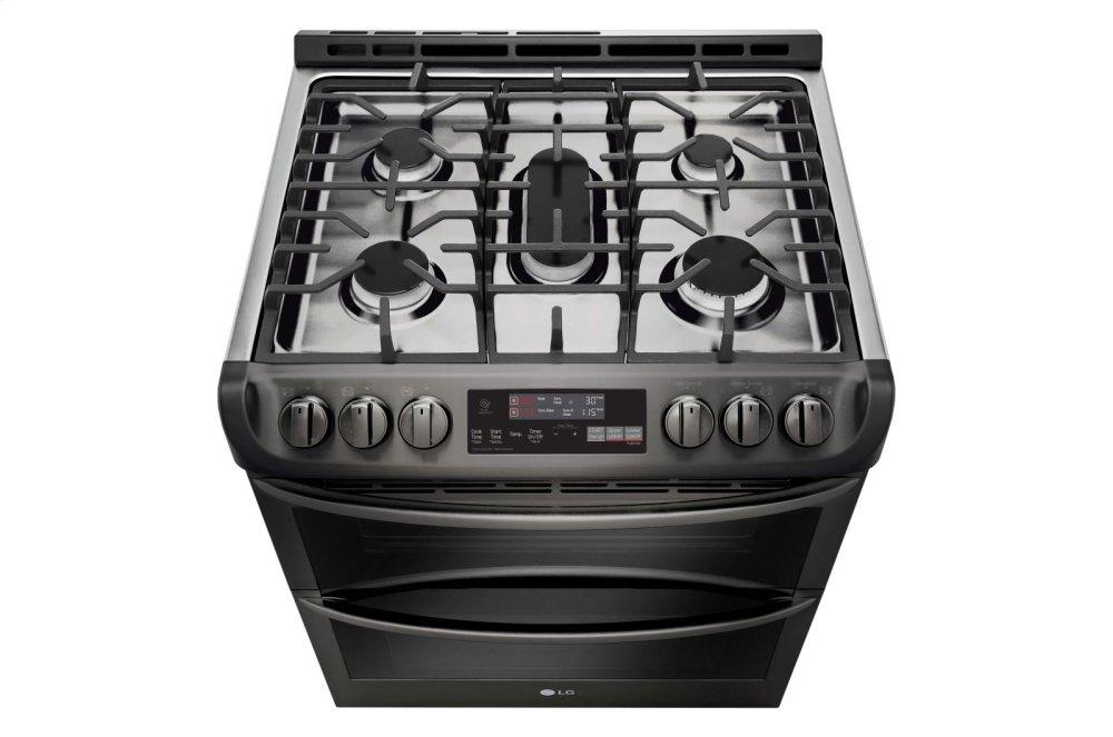 Lg LTG4715BD 6.9 Cu. Ft. Smart Wi-Fi Enabled Gas Double Oven Slide-In Range With Probake Convection® And Easyclean®