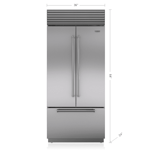 Sub-Zero BI36UFDSPH 36" Classic French Door Refrigerator/Freezer