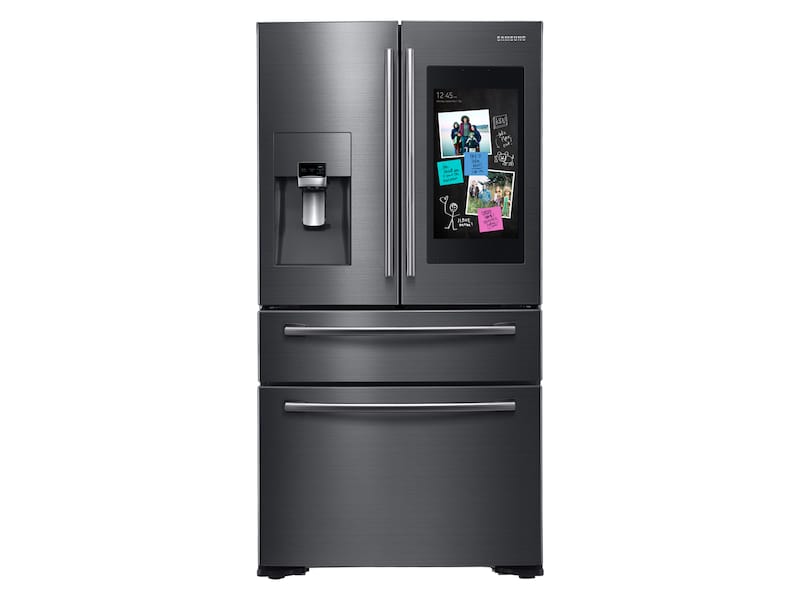 Samsung RF22NPEDBSG 22 Cu. Ft. Family Hub&#8482; Counter Depth 4-Door Flex&#8482; Refrigerator In Black Stainless Steel
