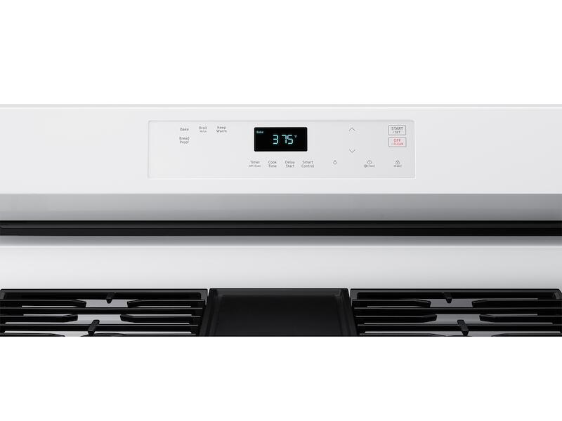 Samsung NX60A6111SW 6.0 Cu. Ft. Smart Freestanding Gas Range With No-Preheat Air Fry & Convection In White