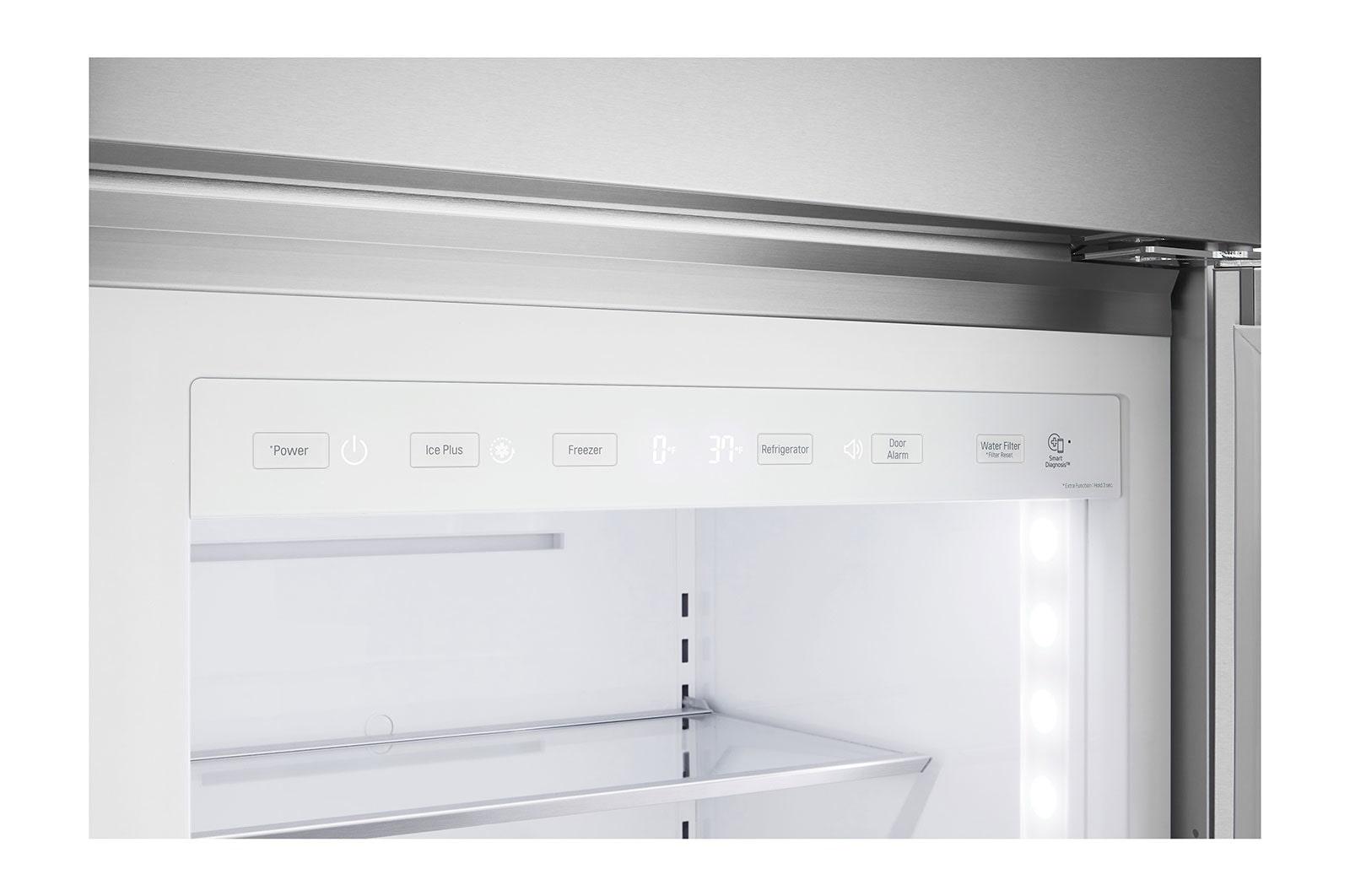 Lg SRSXB2622S Lg Studio 26 Cu. Ft. Smart Side-By-Side Built-In Refrigerator With Ice & Water Dispenser