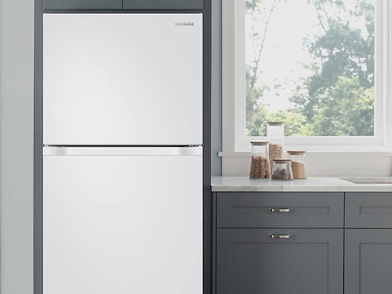 Samsung RT18M6213WW 18 Cu. Ft. Top Freezer Refrigerator With Flexzone™ In White