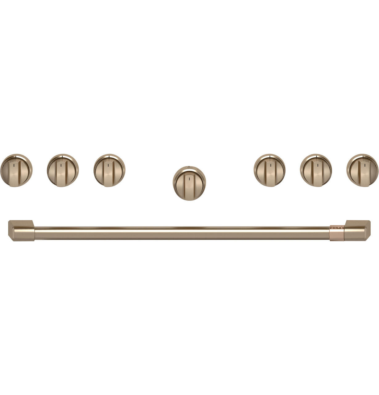Cafe CXPR6HKPTBZ Café&#8482; 36" Brushed Bronze Handle & Knob Set For Pro Range And Rangetop