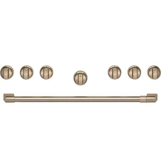 Cafe CXPR6HKPTBZ Café™ 36" Brushed Bronze Handle & Knob Set For Pro Range And Rangetop