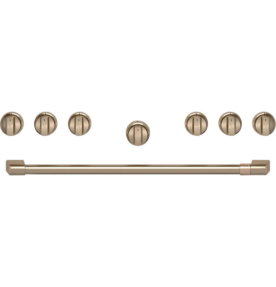 Cafe CXPR6HKPTBZ Café™ 36" Brushed Bronze Handle & Knob Set For Pro Range And Rangetop