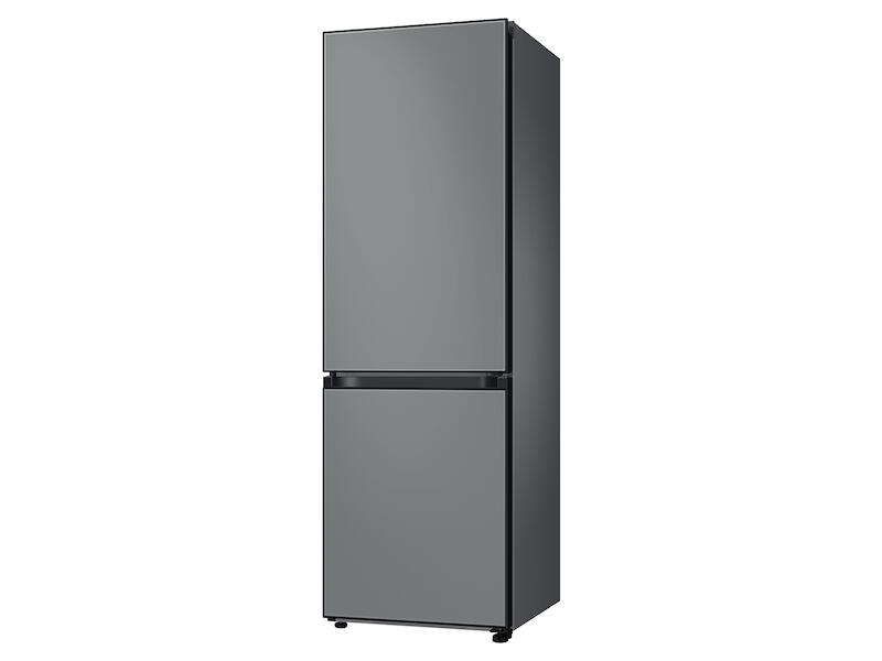 Samsung RB12A300631 12.0 Cu. Ft. Bespoke Bottom Freezer Refrigerator With Customizable Colors And Flexible Design In Grey Glass