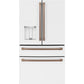 Cafe CXE22DP4PW2 Café™ Energy Star® 22.3 Cu. Ft. Smart Counter-Depth 4-Door French-Door Refrigerator