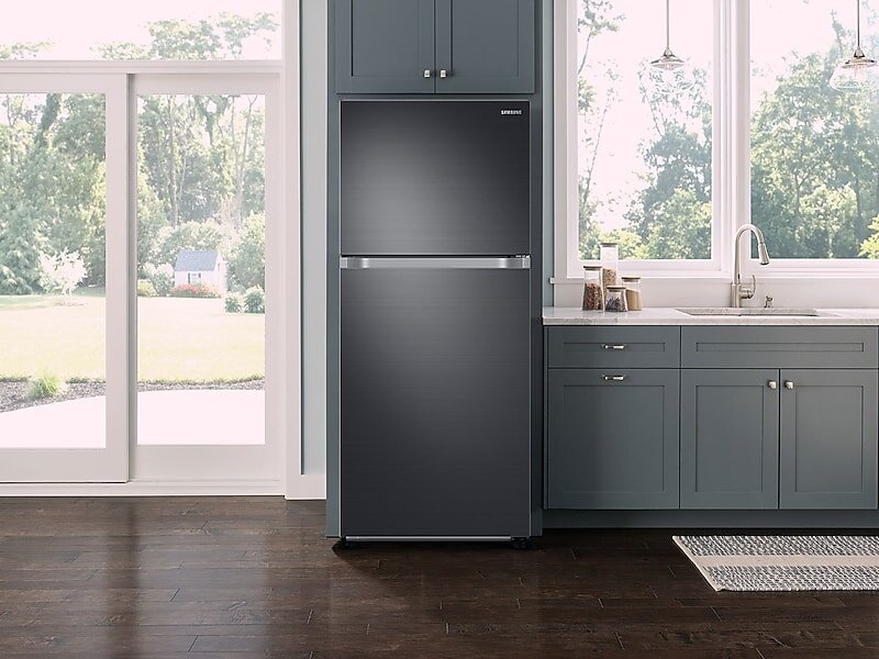 Samsung RT21M6213SG 21 Cu. Ft. Top Freezer Refrigerator With Flexzone™ In Black Stainless Steel