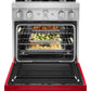 Kitchenaid KFDC500JPA Kitchenaid® 30'' Smart Commercial-Style Dual Fuel Range With 4 Burners - Passion Red