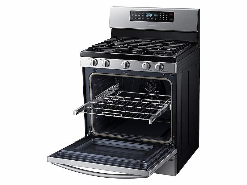 Samsung NX58H5650WS 5.8 Cu. Ft. Gas Range With True Convection In Stainless Steel