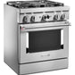 Kitchenaid KFGC500JSS Kitchenaid® 30'' Smart Commercial-Style Gas Range With 4 Burners - Heritage Stainless Steel