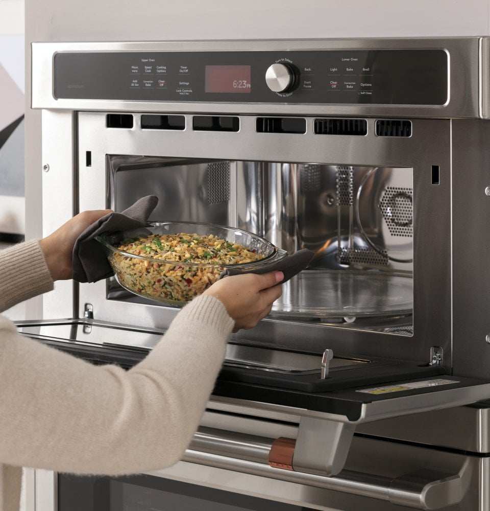 Cafe CTC912P2NS1 Café 30 In. Combination Double Wall Oven With Convection And Advantium® Technology