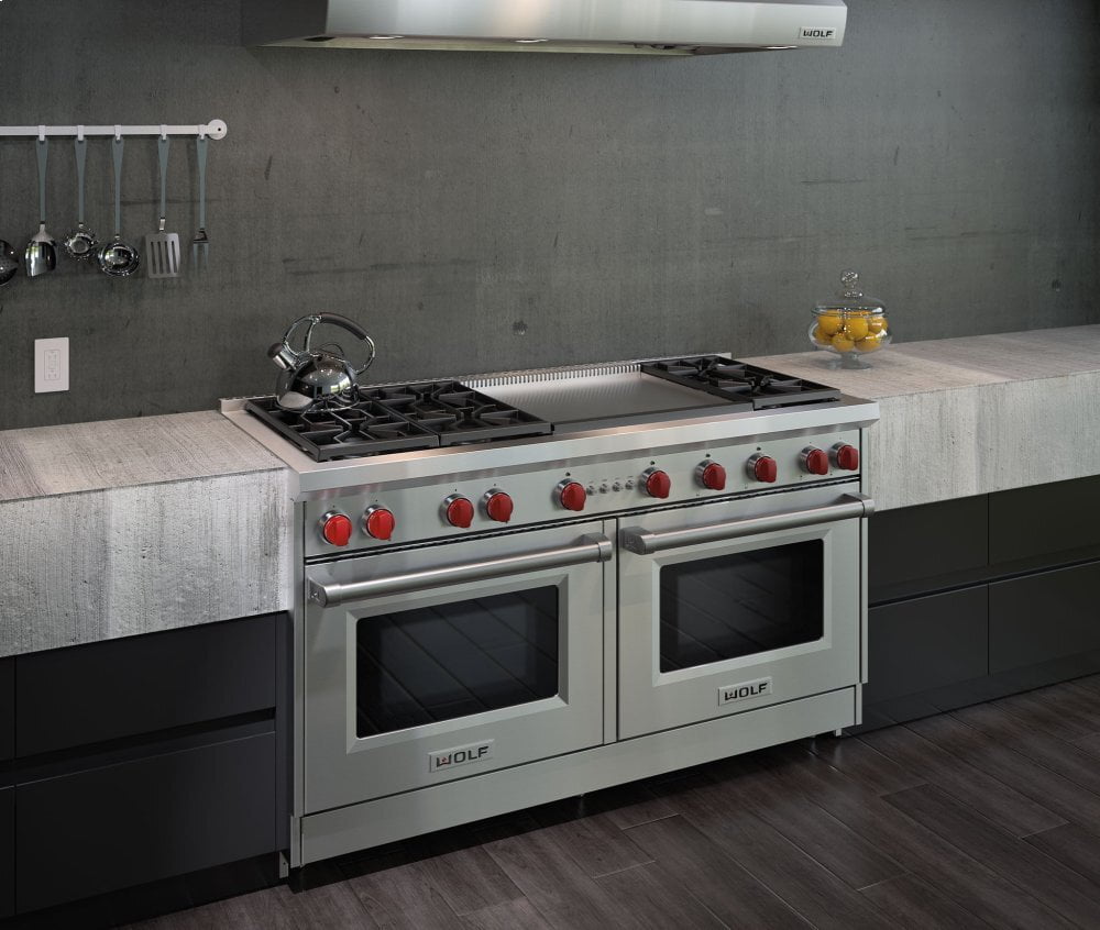 Wolf GR606DGLP 60" Gas Range - 6 Burners And Infrared Dual Griddle