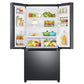 Samsung RF18A5101SG 18 Cu. Ft. Smart Counter Depth 3-Door French Door Refrigerator In Black Stainless Steel
