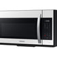 Samsung ME19CB704112 Bespoke Smart 1.9 Cu. Ft. Over-The-Range Microwave With Sensor Cook In White Glass