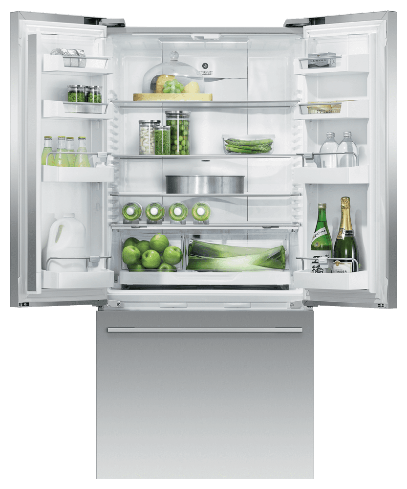 Fisher & Paykel RF170ADJX4 Freestanding French Door Refrigerator Freezer, 32
