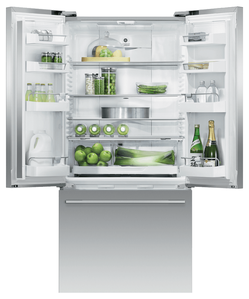 Fisher & Paykel RF170ADJX4 Freestanding French Door Refrigerator Freezer, 32", 16.9 Cu Ft, Ice