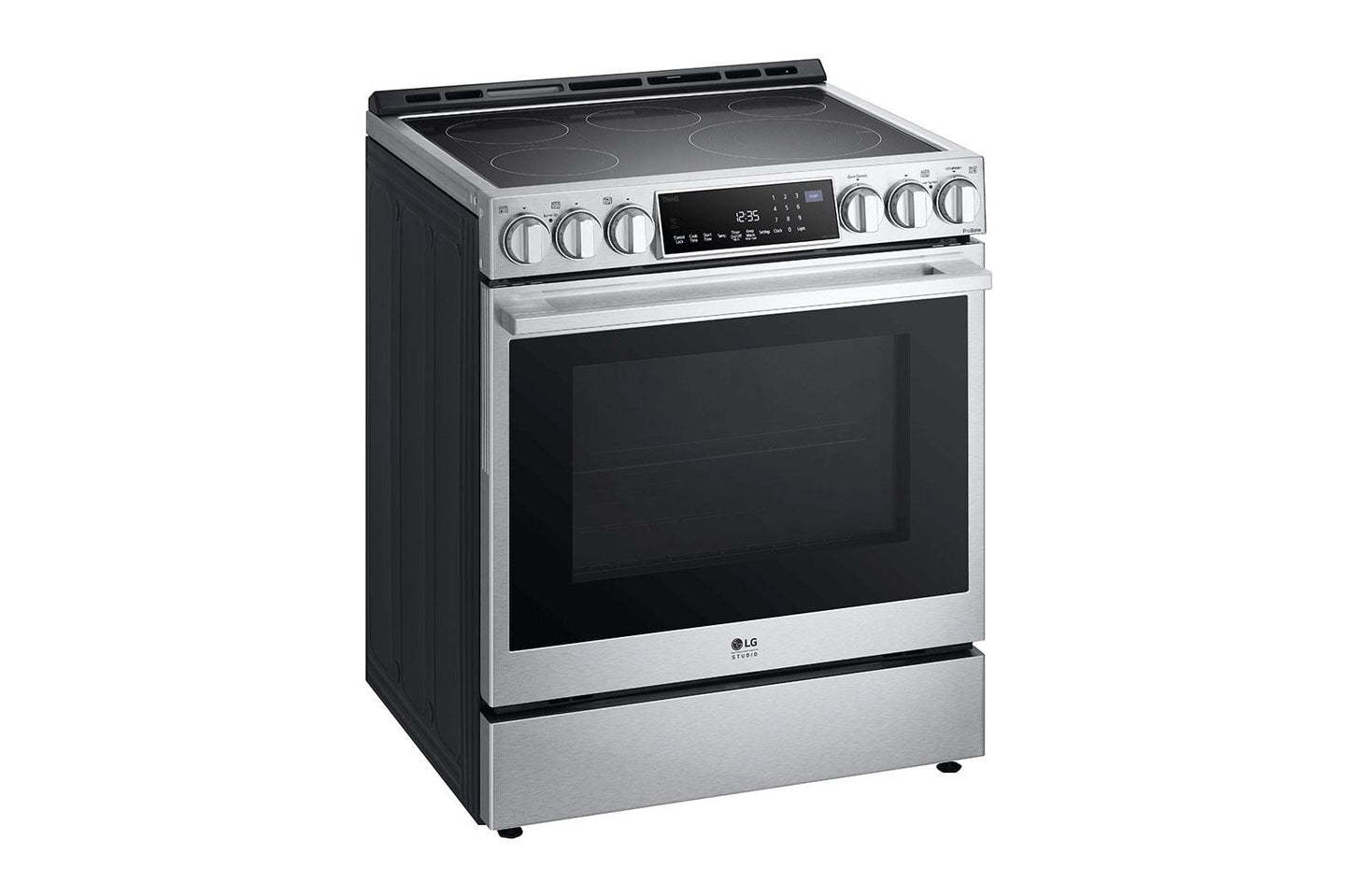 Lg LSES6338F Lg Studio 6.3 Cu. Ft. Instaview® Electric Slide-In Range With Probake Convection® And Air Fry