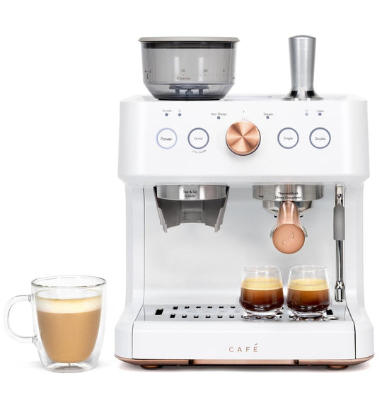 Cafe C7CESAS4RW3 Café&#8482; Bellissimo Semi Automatic Espresso Machine + Frother