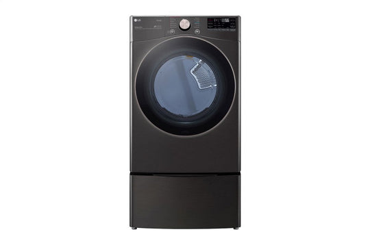 Lg DLEX4000B 7.4 Cu. Ft. Ultra Large Capacity Smart Wi-Fi Enabled Front Load Electric Dryer With Turbosteam&#8482; And Built-In Intelligence