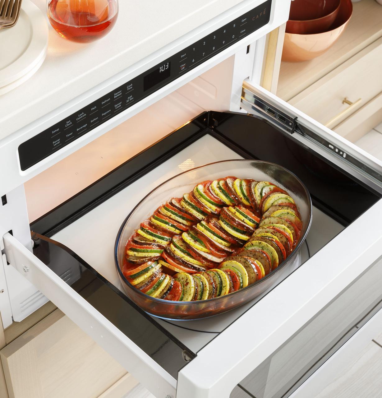 Cafe CWL112P2RS1 Café&#8482; Built-In Microwave Drawer Oven