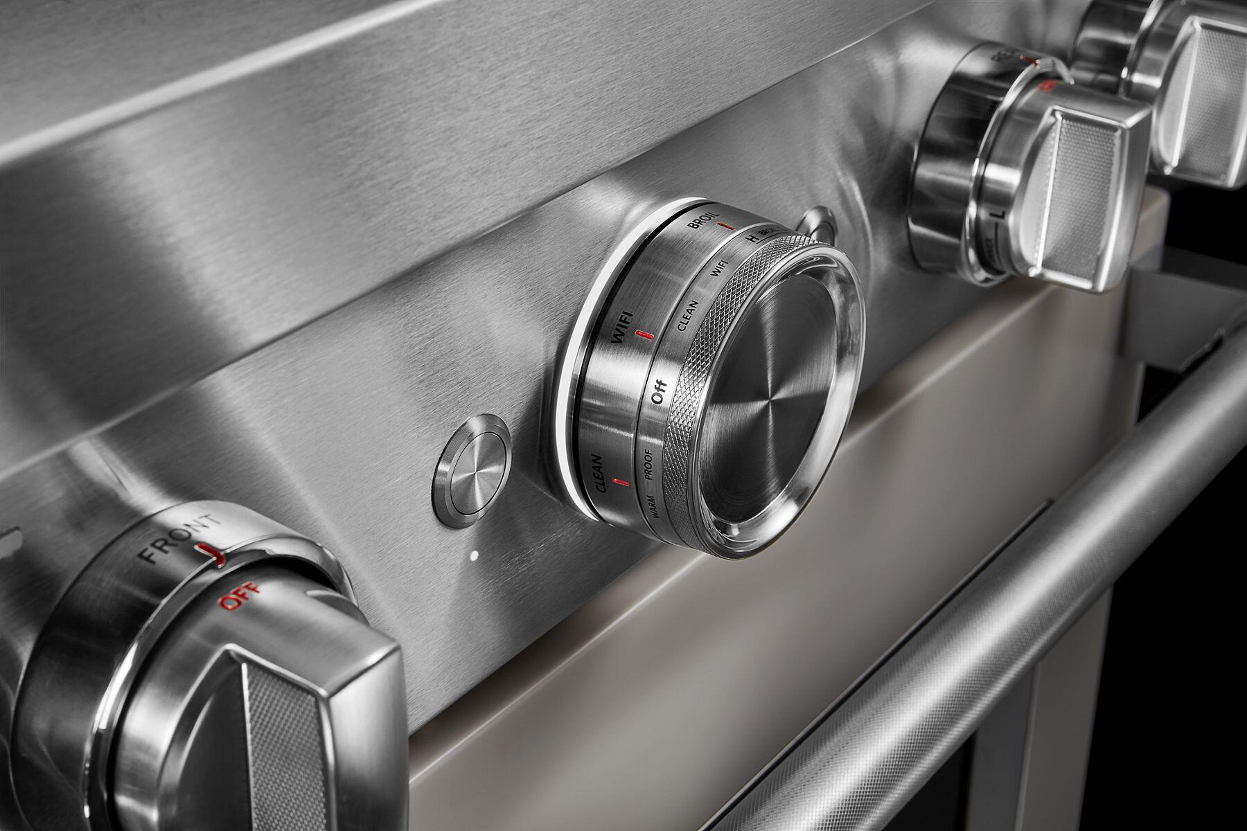 Kitchenaid KFDC500JMH Kitchenaid® 30'' Smart Commercial-Style Dual Fuel Range With 4 Burners - Milkshake