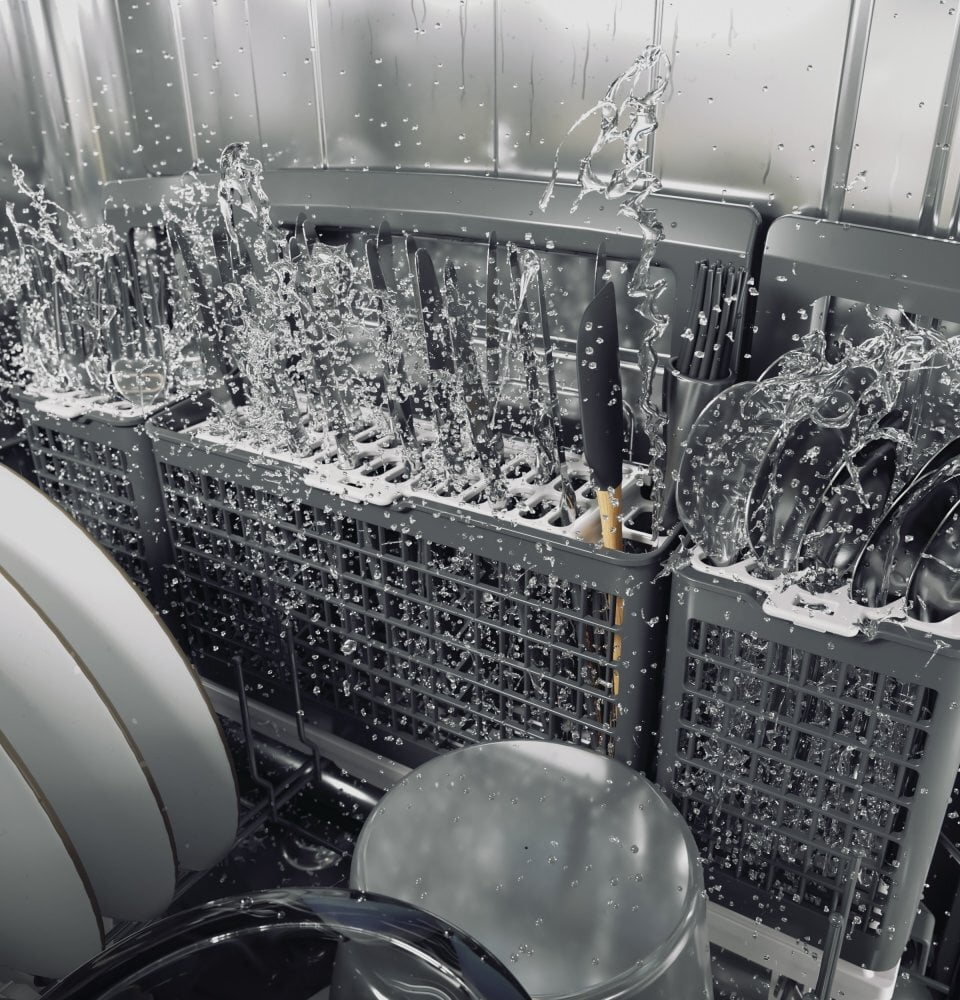 Cafe CDT875P3ND1 Café Smart Stainless Steel Interior Dishwasher With Sanitize And Ultra Wash & Dual Convection Ultra Dry