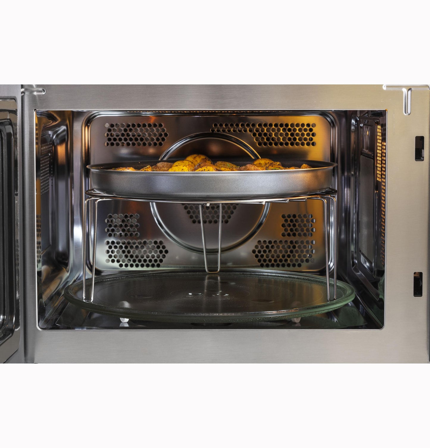 Ge Appliances JES1109RRSS Ge® 1.0 Cu. Ft. Capacity Countertop Convection Microwave Oven With Air Fry