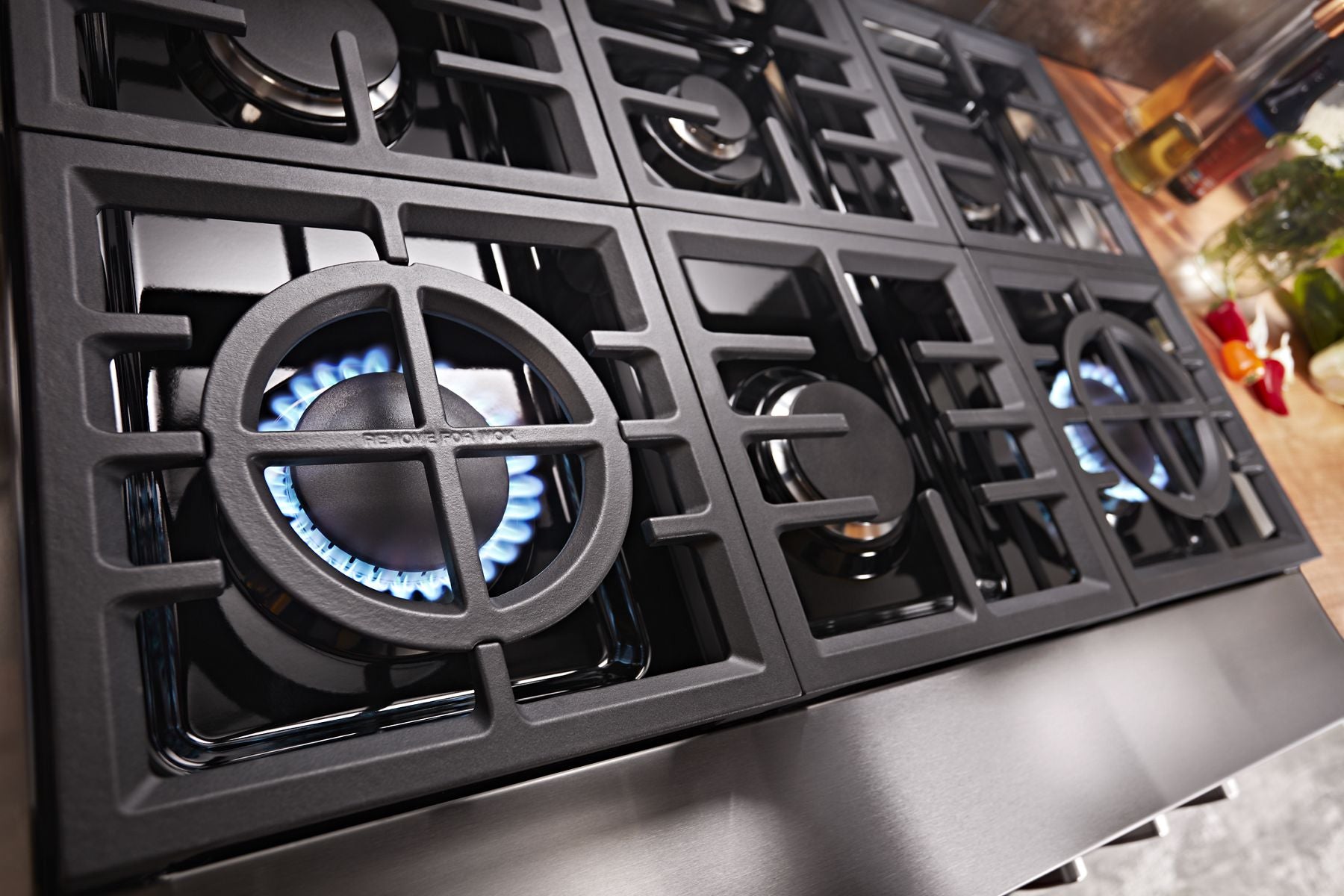 Kitchenaid KFDC506JMH Kitchenaid® 36'' Smart Commercial-Style Dual Fuel Range With 6 Burners - Milkshake