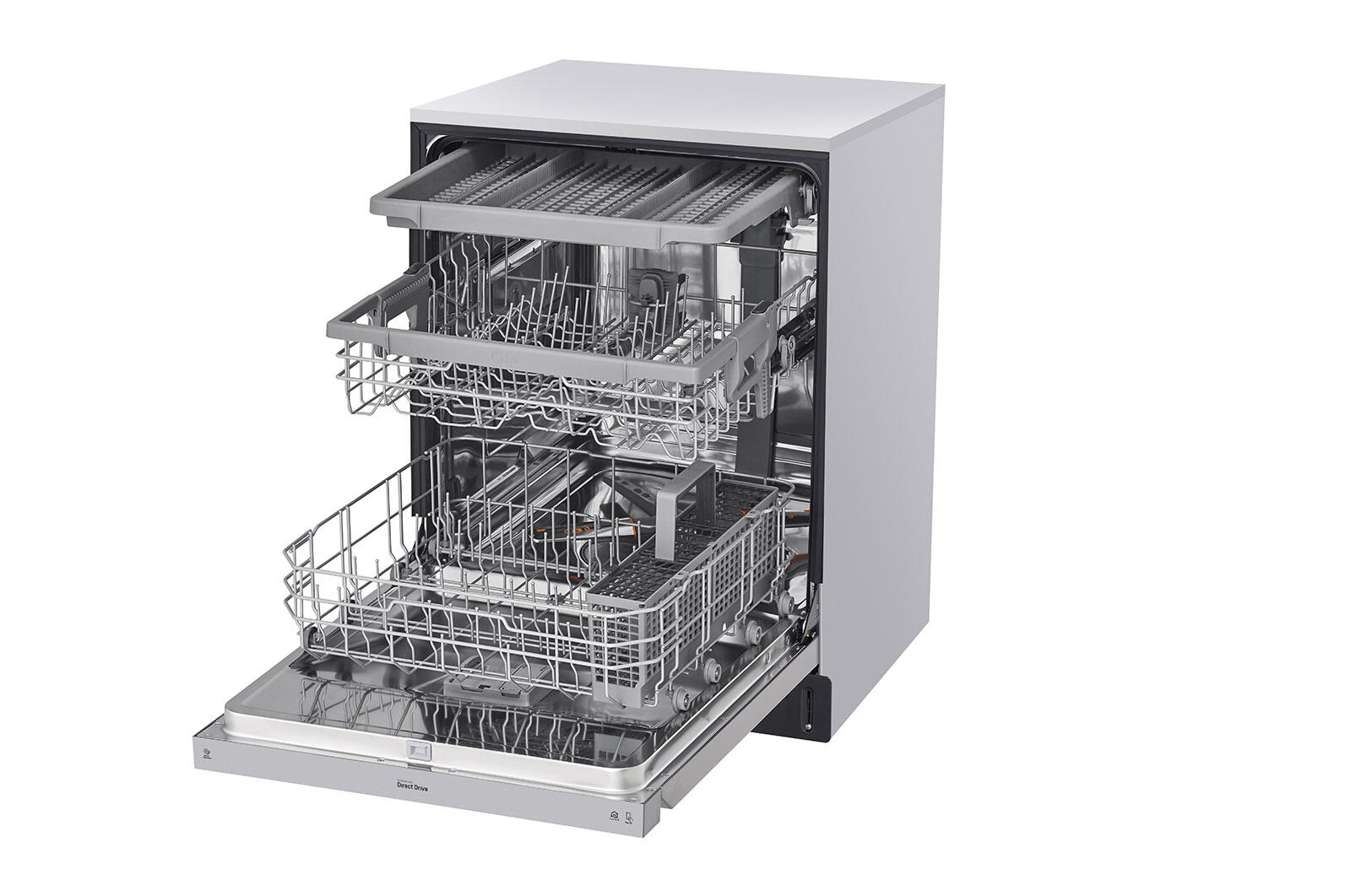Lg LDFN4542S Front Control Dishwasher With Quadwash™