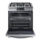 Samsung NX58H9950WS 5.8 Cu. Ft. Chef Collection Slide-In Gas Range With True Convection In Stainless Steel