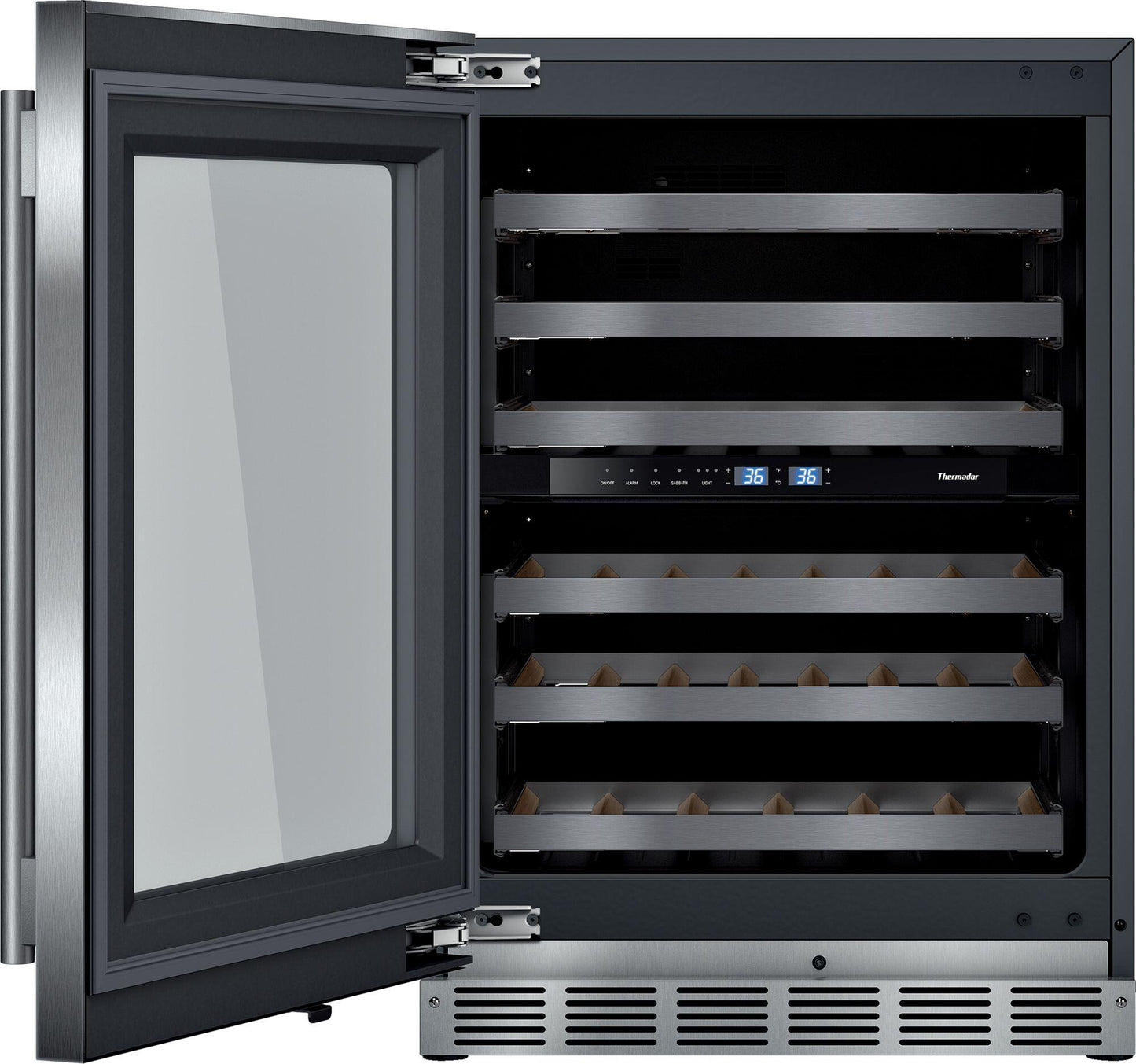 Thermador T24UW915LS Freedom® Wine Cooler With Glass Door 24'' Professional T24Uw915Ls