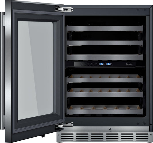 Thermador T24UW915LS Freedom® Wine Cooler With Glass Door 24'' Professional T24Uw915Ls