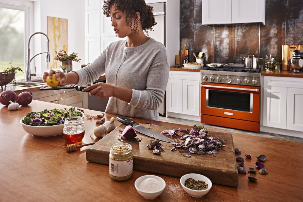 Kitchenaid KFGC506JSC Kitchenaid® 36'' Smart Commercial-Style Gas Range With 6 Burners - Scorched Orange