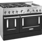 Kitchenaid KFGC558JBK Kitchenaid® 48'' Smart Commercial-Style Gas Range With Griddle - Imperial Black