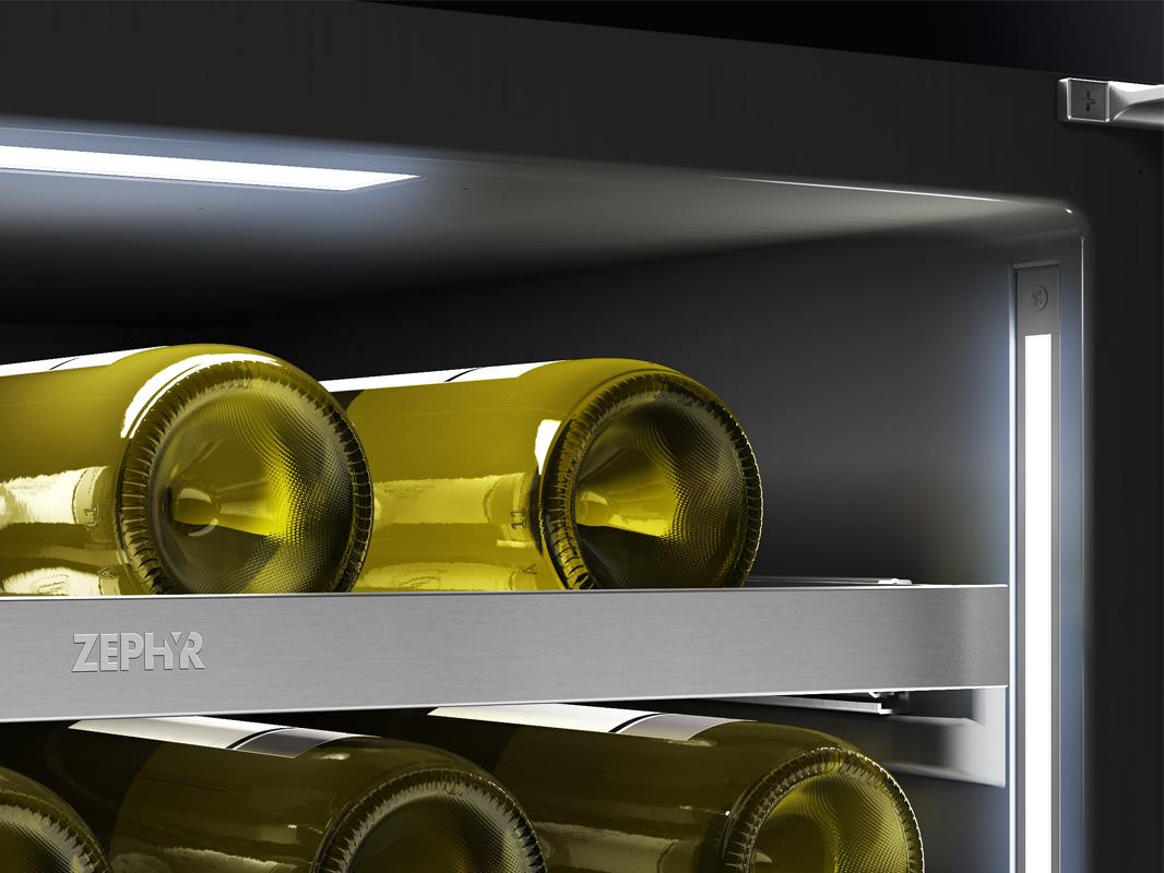 Zephyr PRW24C02CG 24" Dual Zone Wine Cooler