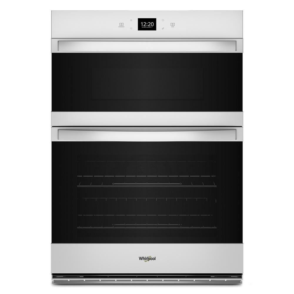 Whirlpool WOEC5030LW 6.4 Total Cu. Ft. Combo Wall Oven With Air Fry When Connected