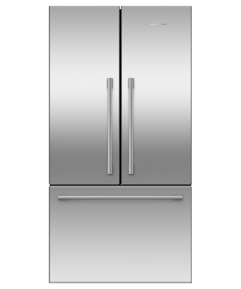 Fisher & Paykel RF201AHJSX1 Freestanding French Door Refrigerator Freezer, 36", 20.1 Cu Ft, Ice
